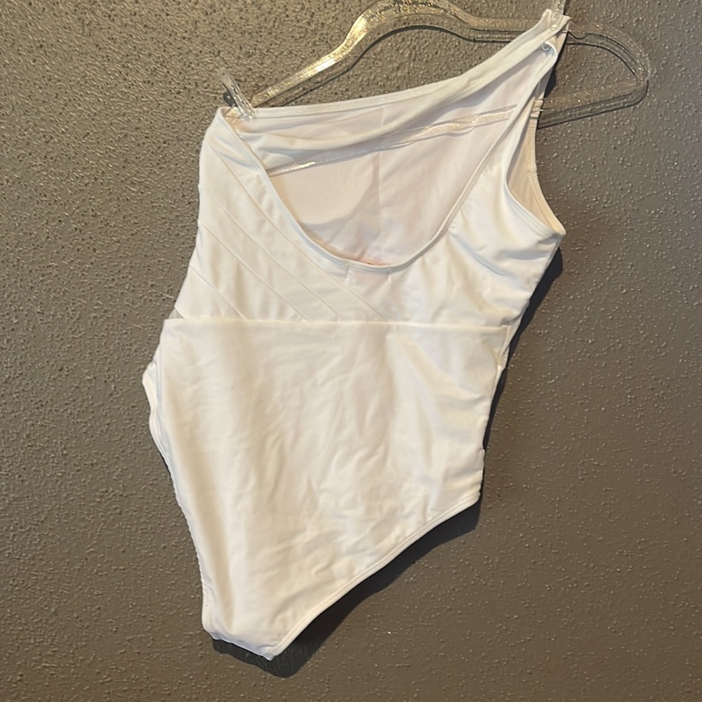 Pink Lily Beyond the Sea Mesh One Piece One Shoulder Swimsuit - Picture 11 of 16
